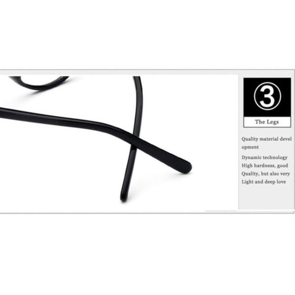 Glasses Anti UV Blue Light Protection Lg Cat Eye - Picture 6 of 7